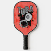 Sketchy Tuba en tekst Pickleball Paddle (Voorkant)
