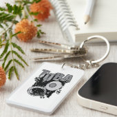 Sketchy Tuba en tekst Sleutelhanger (Voorkant Rechts)