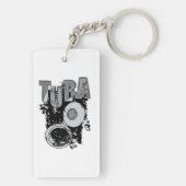 Sketchy Tuba en tekst Sleutelhanger (achterkant)