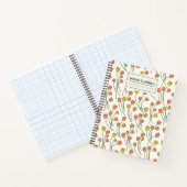 Sketchy Tulips Hand Drawn Floral | Fresh Meadow Notitieboek (Binnen)