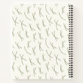 Sketchy Tulips Hand Drawn Floral | Fresh Meadow Notitieboek (Achterkant)