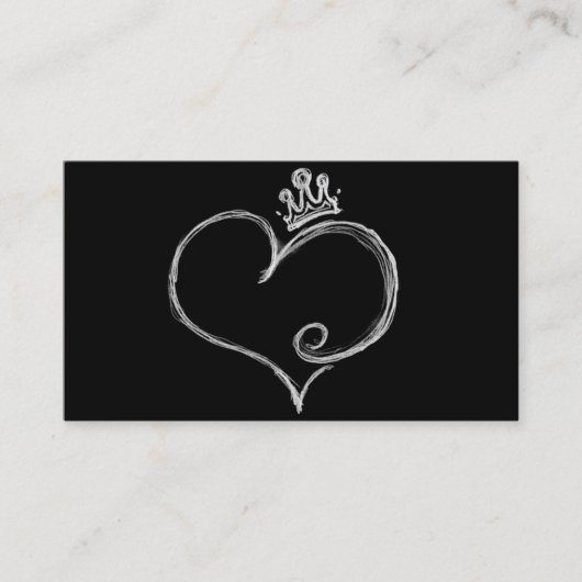 Sketchy Urban Heart Designer Visitekaartje (Voorkant)