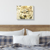 Sketchy Wildcat Canvas Afdruk (Insitu (Slaapkamer))