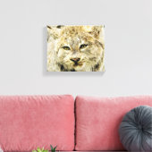 Sketchy Wildcat Canvas Afdruk (Insitu (Woonkamer))