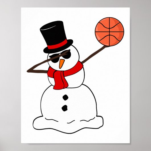 Sketel Dabbing Snowman Light Christmas Sketll Play Poster (Voorkant)