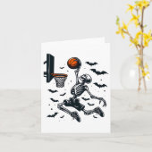 Sketel Skelet Halloween Skelet Speler Kaart (Gele Bloem)