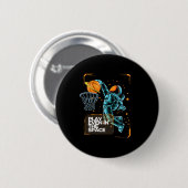 Sketelastronaut Dunkin speelt zelfs in de ruimte Ronde Button 5,7 Cm (Voorkant /achterkant)