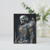 Sketetal Warrior Briefkaart (Staand voorkant)