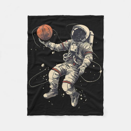 Sketll ArtWork Astronaut Lay Up Sketll Player Fleece Deken (Voorkant)