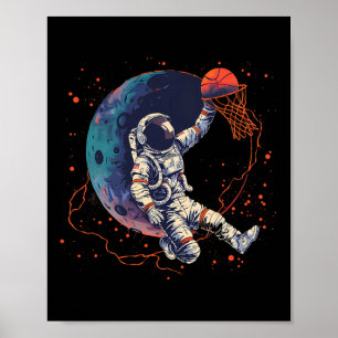 Sketll Astronaut Sketll Player Kunstwerk Tekening Poster