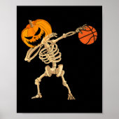Sketll Dabbing Skeleton Mannen Boys Halloween Sket Poster (Voorkant)