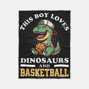 Sketll Dinosaur T Rex Speler Mannen Kinderen Jonge Fleece Deken