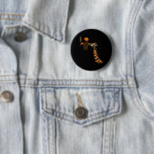 Sketll Giraffe Slam Dunk Sketll liefhebber Dierlij Ronde Button 5,7 Cm (In situ)