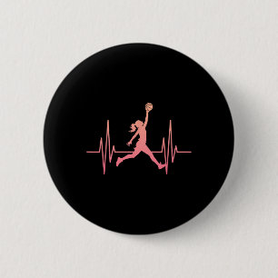 Sketll Girl Dunk Heartbeat Sketel Speler Hoop Girl Ronde Button 5,7 Cm