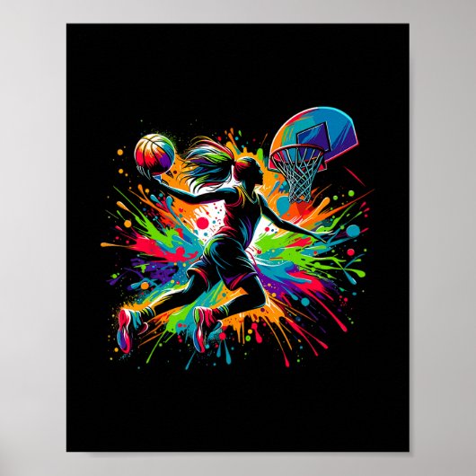 Sketll Girl Graffiti Poster (Voorkant)