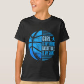 Sketll Girl Sketll Speler Meisjes T-shirt (Voorkant)