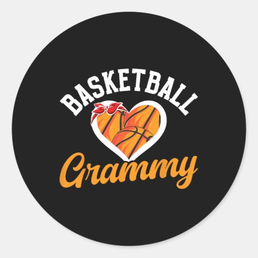 Sketll Grammy Hart Grammy van een Sketll speler Ronde Sticker (Voorkant)