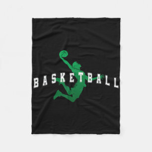 Sketll Green Team Speler Varsity Tekst Fleece Deken