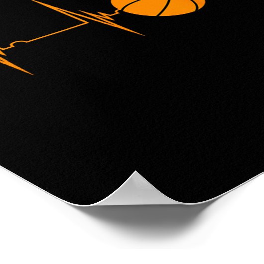 Sketll Heartbeat Ekg Pulse Sports Playing Sketll  Poster (Hoek)