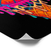 Sketll Ice Cream Drip Cone Boys Girls Youth Sketll Poster (Hoek)