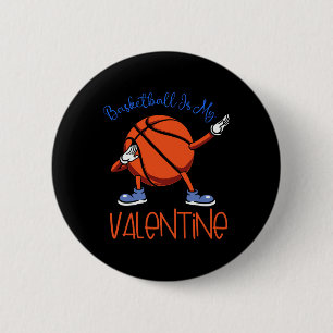 Sketll Is Mijn Valentijn. Grappige Sport Valentijn Ronde Button 5,7 Cm