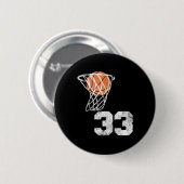  Sketll Jersey nummer 33 Speler nummer Ronde Button 5,7 Cm (Voorkant /achterkant)