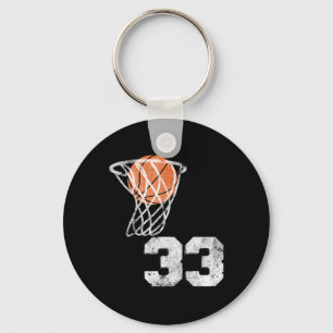 Sketll Jersey nummer 33 Speler nummer Sleutelhanger
