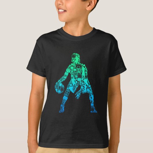 Sketll Jongens Kinderen Mannen T-shirt (Voorkant)