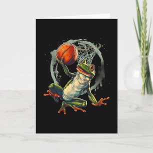 Sketll Kikker Pad Slam Dunk Kunstwerk Sketll Hoepe Kaart