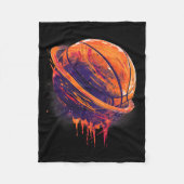 Sketll kunstwerk Sketll Lover Planet Waterverf Fleece Deken (Voorkant)