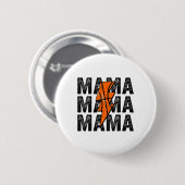 Sketll Mama Distressed Lightning Bolt Mom Ronde Button 5,7 Cm (Voorkant /achterkant)