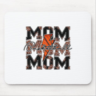 Sketll Mom Leopard Lightning Bolt Sketel Game Day Muismat