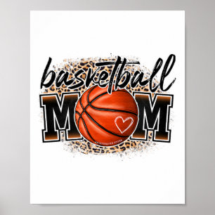 Sketll Mom Leopard Sketll Senior Mom Moederdag Poster