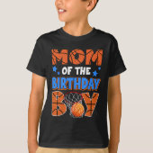 Sketll Mom Of The Birthday Boy Family Matching  T-shirt (Voorkant)