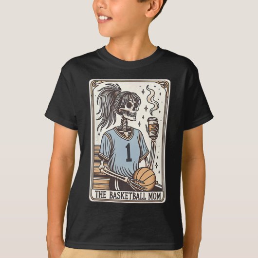 Sketll Mom Tarot Card Skeleton Halloween Witchy Vi T-shirt (Voorkant)