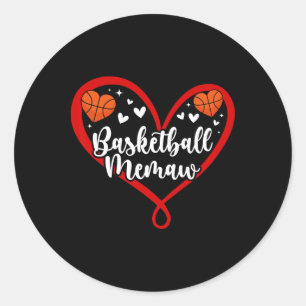 Sketll Oma Hart Oma Van Een Sketll Speler Oma  Ronde Sticker