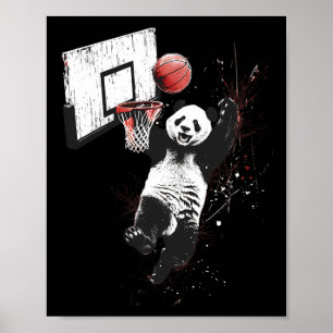 Sketll Panda Beer Slam Dunk Kunstwerk Sketll Spele Poster