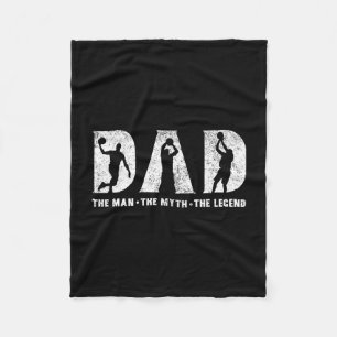 Sketll Papa De Man De Mythe De Legende Vaderdag Fleece Deken