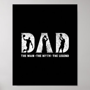 Sketll Papa De Man De Mythe De Legende Vaderdag Poster