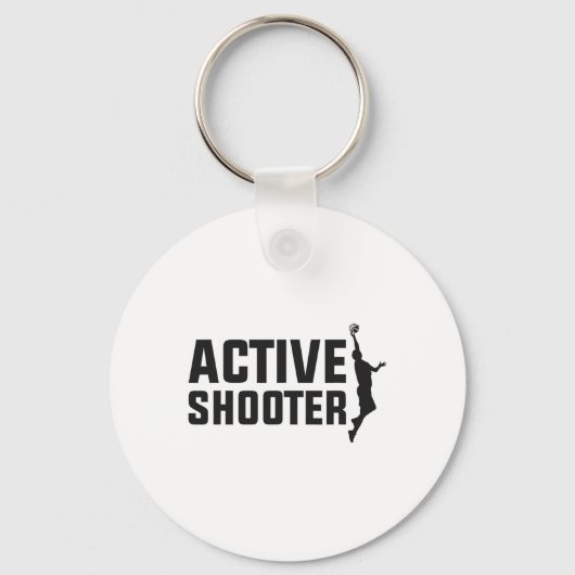 Sketll Player Active Shooter Sketll Lovers Mannen Sleutelhanger (Voorkant)