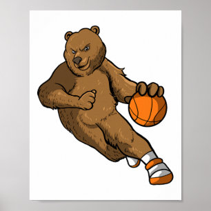 Sketll Player Beer Player Gift I Hoops Beer Poster