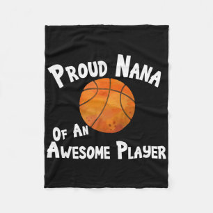 Sketll Shirt Trotse Nana van een Geweldige speler Fleece Deken