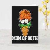 Sketll Soccer Mom Ice Cream Drip Summer Game Day Kaart (Gele Bloem)