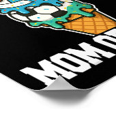 Sketll Soccer Volleyll Mom Ice Cream Summer Game D Poster (Hoek)