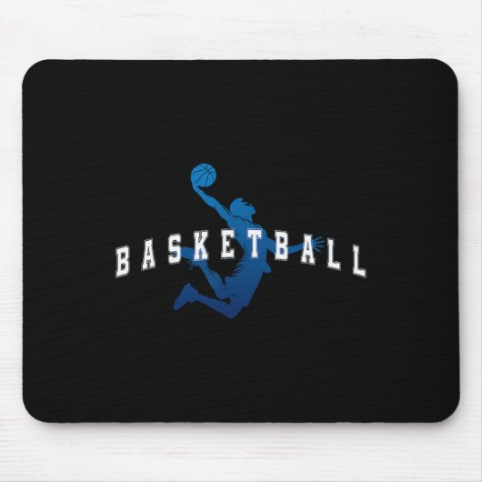 Sketll Speler Team Blauwe Varsity Tekst  Muismat (Voorkant)