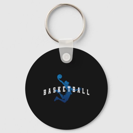 Sketll Speler Team Blauwe Varsity Tekst Sleutelhanger (Voorkant)