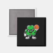 Sketll St. Patrick's Day Jongens Shamrock Kinderen Magneet (Voorkant / Achterkant)