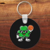 Sketll St. Patrick's Day Jongens Shamrock Kinderen Sleutelhanger (Voorkant)