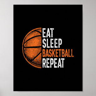 Sketll Team Coach Speler Fan Eten Slapen Sketll He Poster