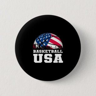 Sketll Usa Steun Het Team Usa Vlag Droom Ronde Button 5,7 Cm